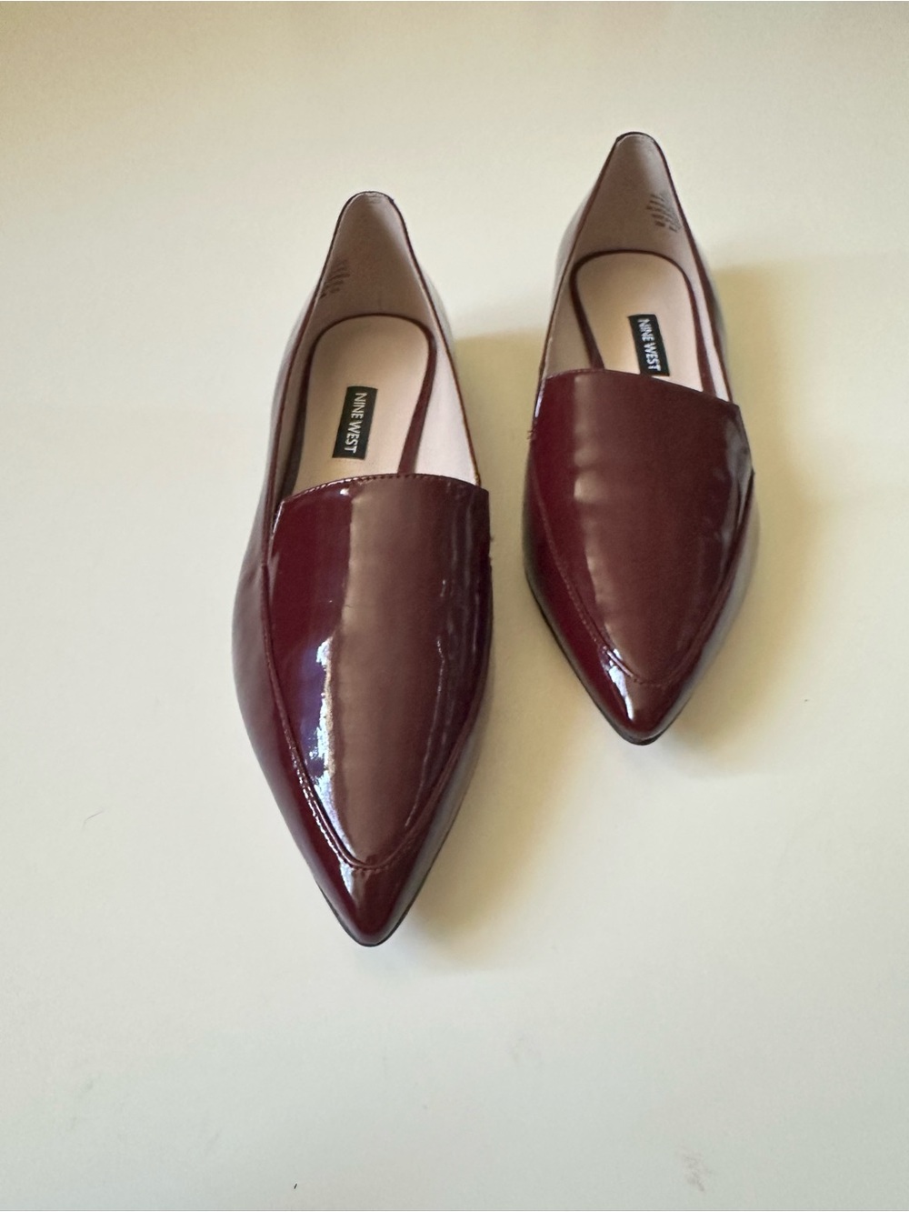 Nine West Abay Faux Patent Leather Flats Shoes ~8